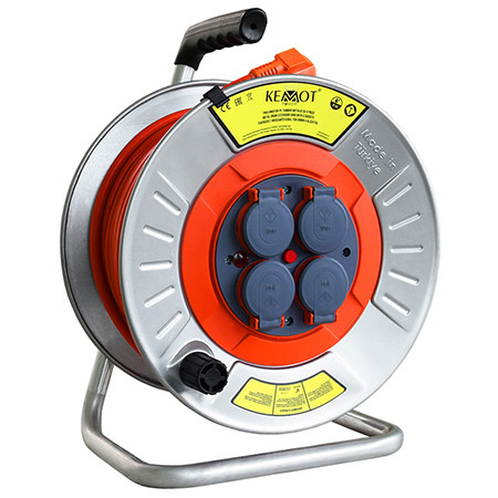 tambur prelungitor electric metalic 3x2.5mm 40m - imagine 3